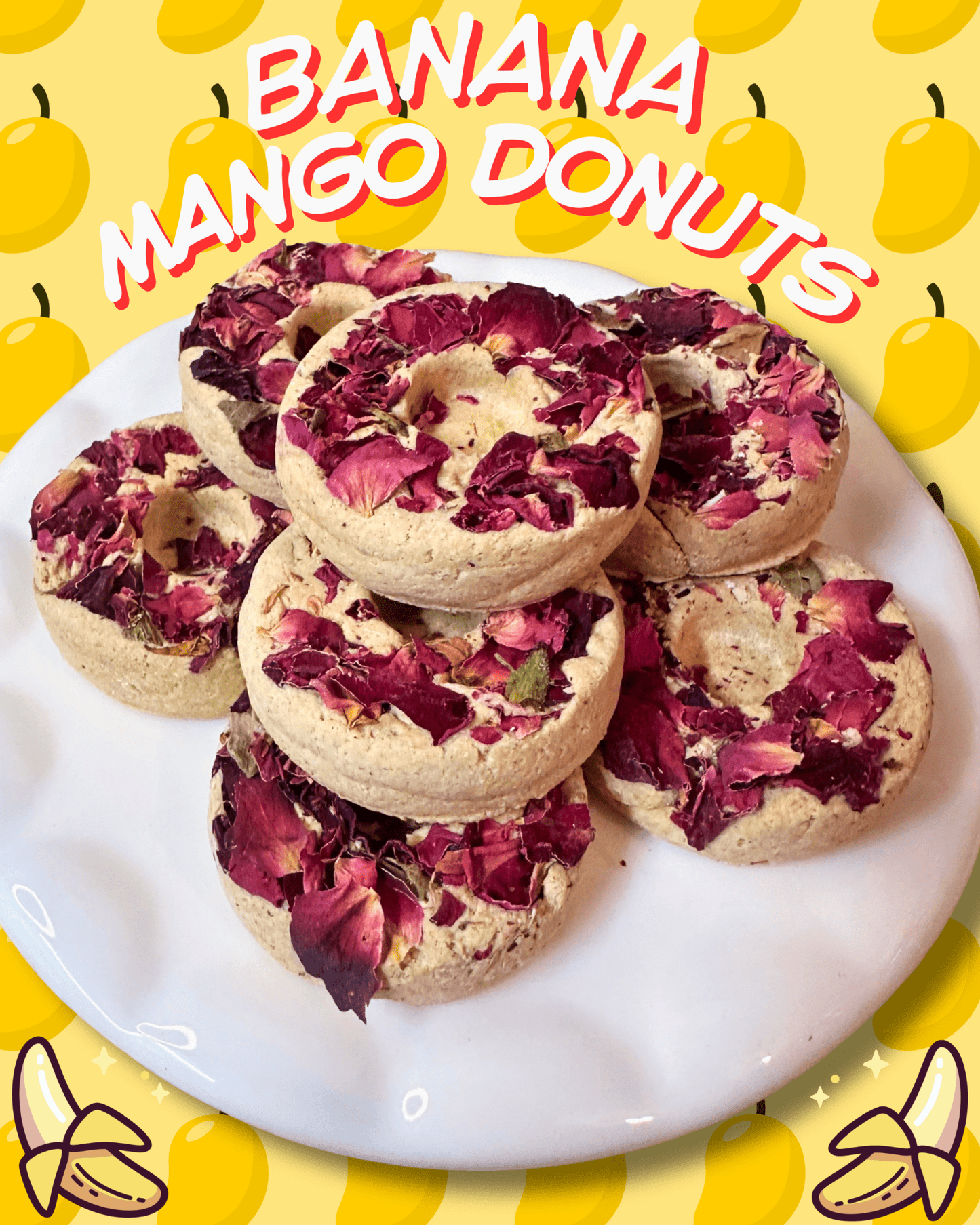 Banana Mango Donuts - Hippity Hop Pet Shop