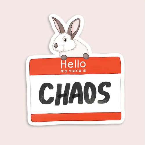 Chaos Bunny Sticker - Hippity Hop Pet Shop