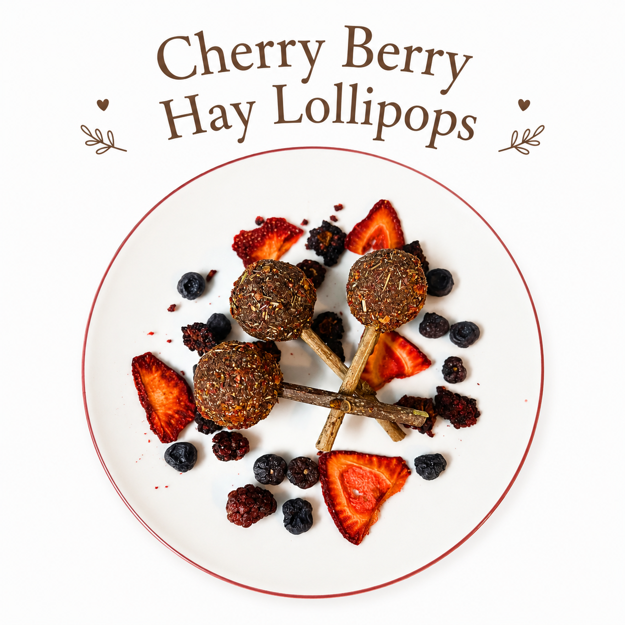 Cherry Berry Hay Lollipop