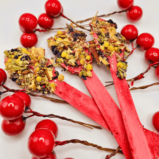 Floral & Fruit Dipped Christmas Spoons.