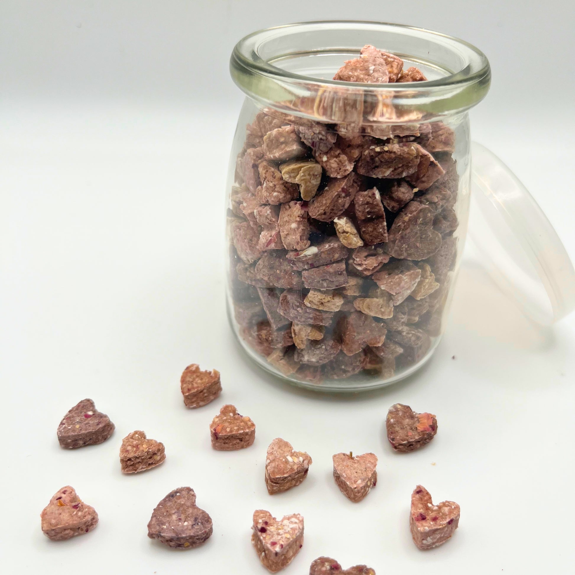 Jar of Tri - Colour Hearts - Hippity Hop Pet Shop