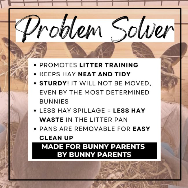 "Triple Bunny Head" Hay Feeder & Litter Box - Hippity Hop Pet Shop