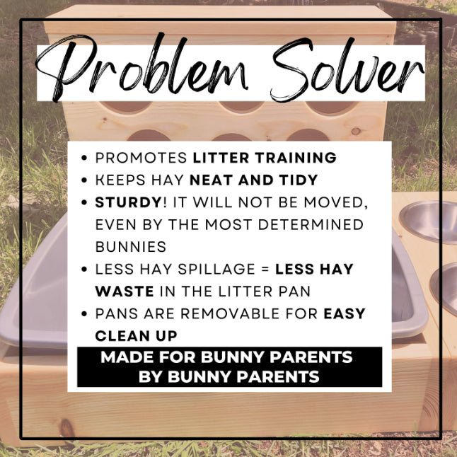 Six Hole Rabbit Hay Feeder & Litter Pan Combo - Hippity Hop Pet Shop