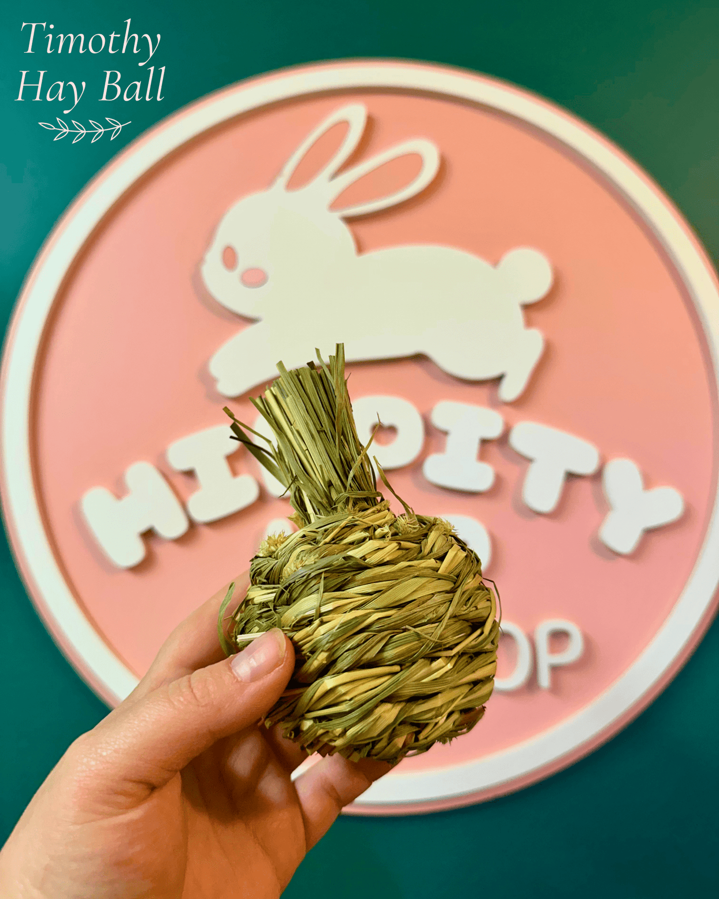 Timothy Hay Ball - Hippity Hop Pet Shop