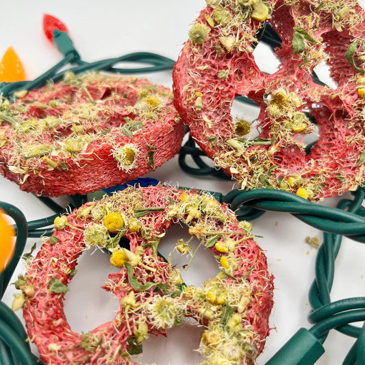 Candy Cane Loofah Chews - Hippity Hop Pet Shop